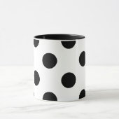 Schwarz-Weiß-Polka-Dot Tasse (Zentrum)