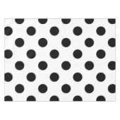Schwarz-Weiß-Polka-Dot Tischdecke (Vorderseite (Horizontal))
