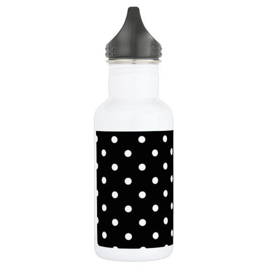 Schwarz-Weiß-Polka-Dot Trinkflasche (Links)