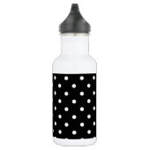 Schwarz-Weiß-Polka-Dot Trinkflasche (Rechts)