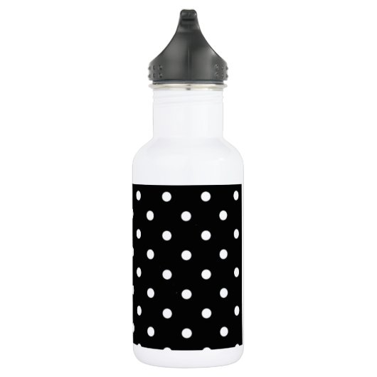 Schwarz-Weiß-Polka-Dot Trinkflasche (Rechts)