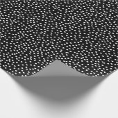 Schwarz-Weiß-Polka-Dot-Umschlagpapier Geschenkpapier (Ecke)