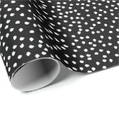 Schwarz-Weiß-Polka-Dot-Umschlagpapier Geschenkpapier (Rolleneckpunkt)