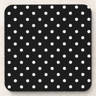 Schwarz-Weiß-Polka-Dot Untersetzer