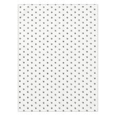 Schwarz/Weiß Polka Dot - veränderbare Hintergrundf Tischdecke (Vorderseite)