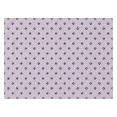 Schwarz/Weiß Polka Dot - veränderbare Hintergrundf Tischdecke (Vorderseite (Horizontal))