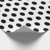 Schwarz-Weiß-Polka-Dot-Wrapping-Papier Geschenkpapier (Ecke)