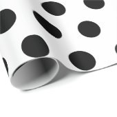 Schwarz-Weiß-Polka-Dot-Wrapping-Papier Geschenkpapier (Rolleneckpunkt)