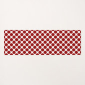 Schwarz-Weiß-Polka-Dot Yogamatte (Rückseite (Horizontal))