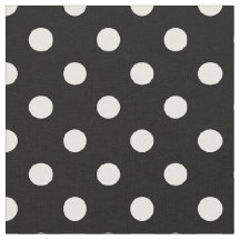 Schwarz-weiß Polka Dots Textile