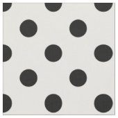 Schwarz Weiß Polka Punkt Stoff (Nahaufnahme)