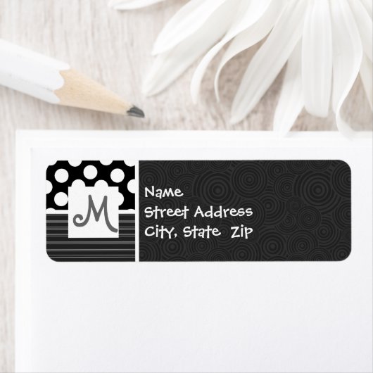 Schwarz-Weiß-Polka-Punkte (Insitu)