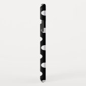 Schwarz-Weiß-Polka-Punkte Case-Mate iPhone Hülle (Hinten/Rechts)