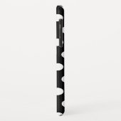 Schwarz-Weiß-Polka-Punkte Case-Mate iPhone Hülle (Hinten/Links)