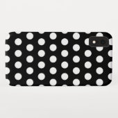 Schwarz-Weiß-Polka-Punkte Case-Mate iPhone Hülle (Rückseite (Horizontal))
