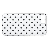 Schwarz-Weiß-Polka-Punkte Case-Mate iPhone Hülle (Rückseite (Horizontal))