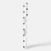 Schwarz-Weiß-Polka-Punkte Case-Mate iPhone Hülle (Rückseite / Rechts)