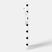 Schwarz-Weiß-Polka-Punkte, Daisy Case-Mate iPhone Hülle (Rückseite / Links)