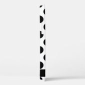 Schwarz-Weiß-Polka-Punkte, Dotter, Ihr Name Case-Mate iPhone Hülle (Rückseite / Rechts)