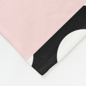 Schwarz-Weiß-Polka-Punkte, Dotter, Ihr Name Fleecedecke (Ecke)