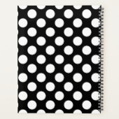 Schwarz-Weiß-Polka-Punkte, Dotter, Ihr Name Planer (Rückseite)