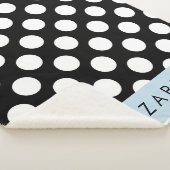 Schwarz-Weiß-Polka-Punkte, Dotter, Ihr Name Sherpadecke (3/4)