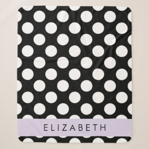 Schwarz-Weiß-Polka-Punkte, Dotter, Ihr Name Sherpadecke