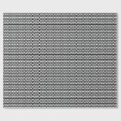 Schwarz-Weiß-Polka-Punkte Geschenkpapier (Flach)