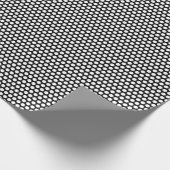 Schwarz-Weiß-Polka-Punkte Geschenkpapier (Ecke)