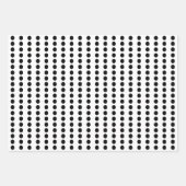 Schwarz-Weiß-Polka-Punkte Geschenkpapier Set (Vorderseite)