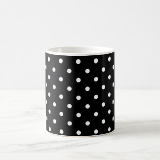 Schwarz-Weiß-Polka-Punkte Kaffeetasse