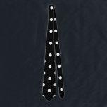 Schwarz-Weiß-Polka-Punkte Krawatte<br><div class="desc">Schwarz-Weiß-Polka-Punktmuster.</div>