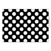 Schwarz-Weiß-Polka-Punkte, Polka-Dot-Muster (Vorderseite (Horizontal))