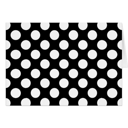 Schwarz-Weiß-Polka-Punkte, Polka-Dot-Muster (Vorderseite (Horizontal))