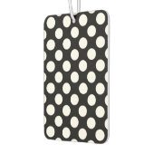 Schwarz-Weiß-Polka-Punkte, Polka-Dot-Muster Autolufterfrischer (Links)