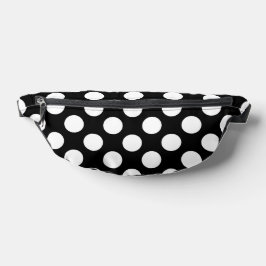 Schwarz-Weiß-Polka-Punkte, Polka-Dot-Muster Bauchtasche
