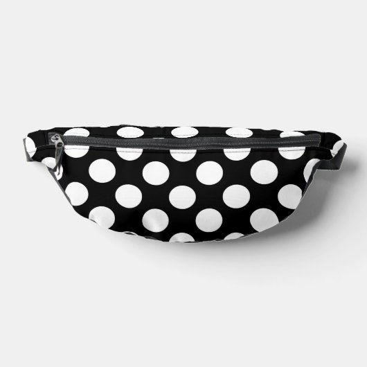 Schwarz-Weiß-Polka-Punkte, Polka-Dot-Muster Bauchtasche (Ablage )