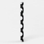 Schwarz-Weiß-Polka-Punkte, Polka-Dot-Muster Case-Mate iPhone Hülle (Hinten/Rechts)