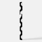 Schwarz-Weiß-Polka-Punkte, Polka-Dot-Muster iPhone Hülle (Rechte Seite)