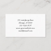 Schwarz-Weiß-Polka-Punkte, Polka-Dot-Muster Visitenkarte (Rückseite)