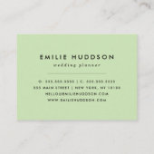 Schwarz-Weiß-Polka-Punkte, Polka-Dot-Muster Visitenkarte (Rückseite)