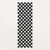 Schwarz-Weiß-Polka-Punkte, Polka-Dot-Muster Yogamatte (Vorderseite)