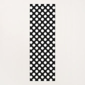 Schwarz-Weiß-Polka-Punkte, Polka-Dot-Muster Yogamatte (Rückseite)