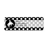 Schwarz-Weiß-Polka-Punkte; Rodeo Cowboy (Vorne)