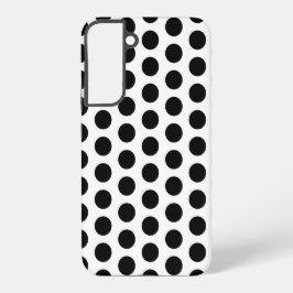 Schwarz-Weiß-Polka-Punkte Samsung Galaxy Hülle
