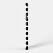 Schwarz-Weiß-Polka-Punkte Samsung Galaxy Hülle (Rechte Seite)