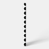 Schwarz-Weiß-Polka-Punkte Samsung Galaxy Hülle (Linke Seite)