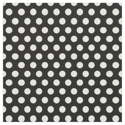 Schwarz-Weiß-Polka-Punkte Stoff (Nahaufnahme)