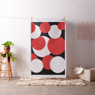 Schwarz-Weiß-Polka-Punkte Stoff