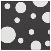 Schwarz-Weiß-Polka-Punkte Stoff (Nahaufnahme)